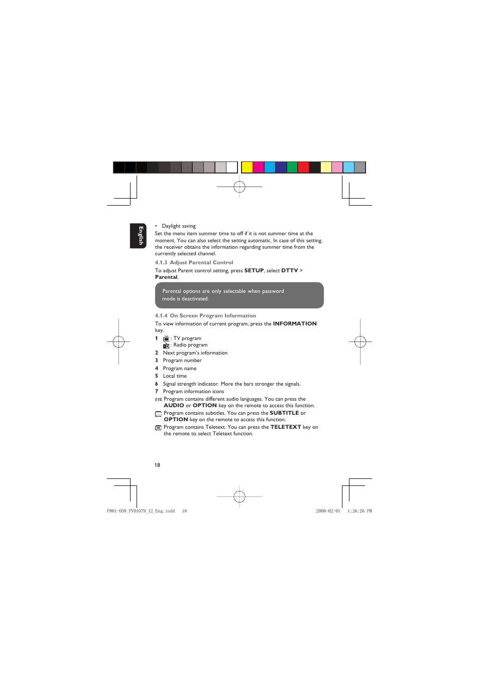 Philips PVD1079/12 User Manual | Page 18 / 39