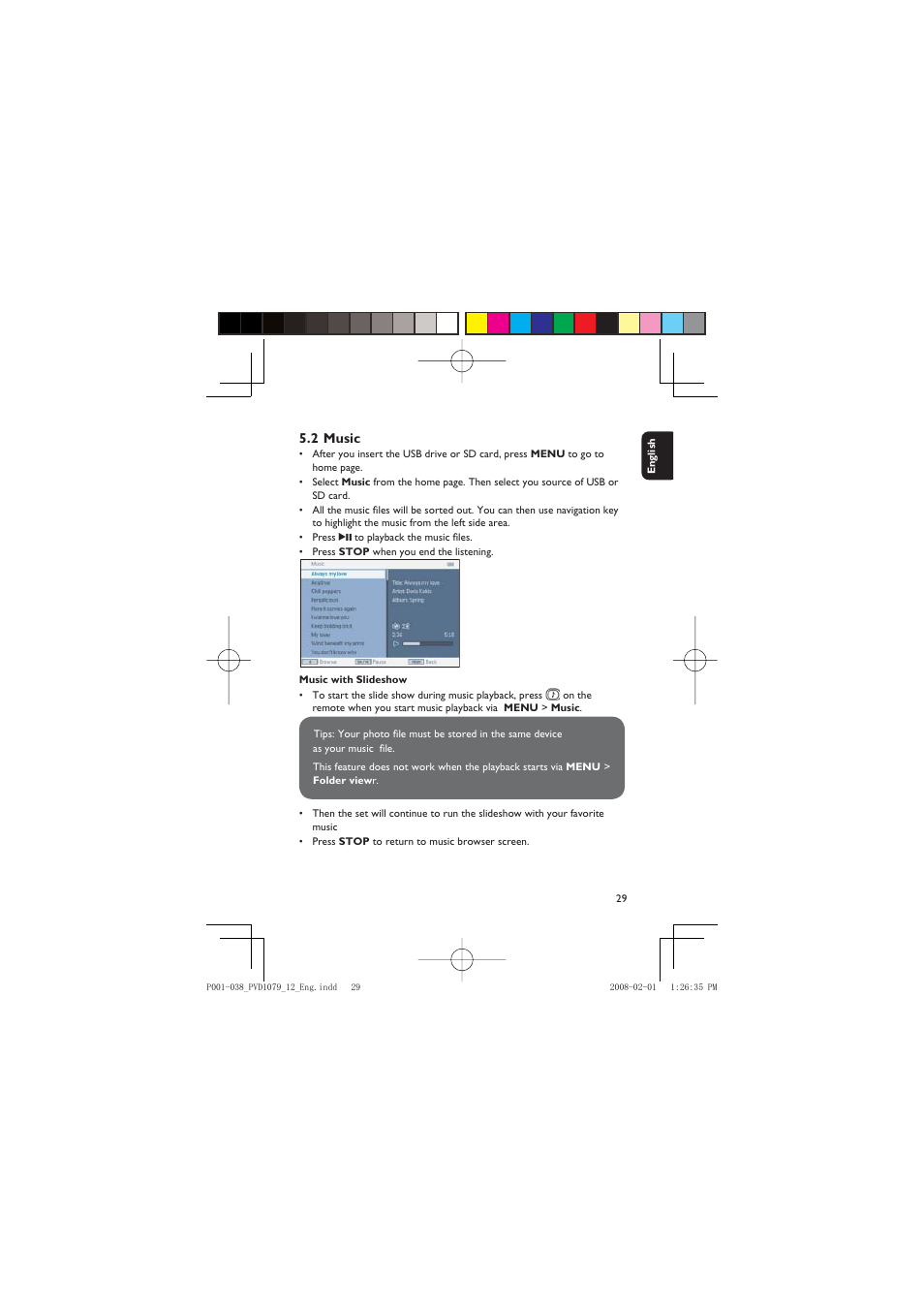 Philips PVD1079/12 User Manual | Page 29 / 39