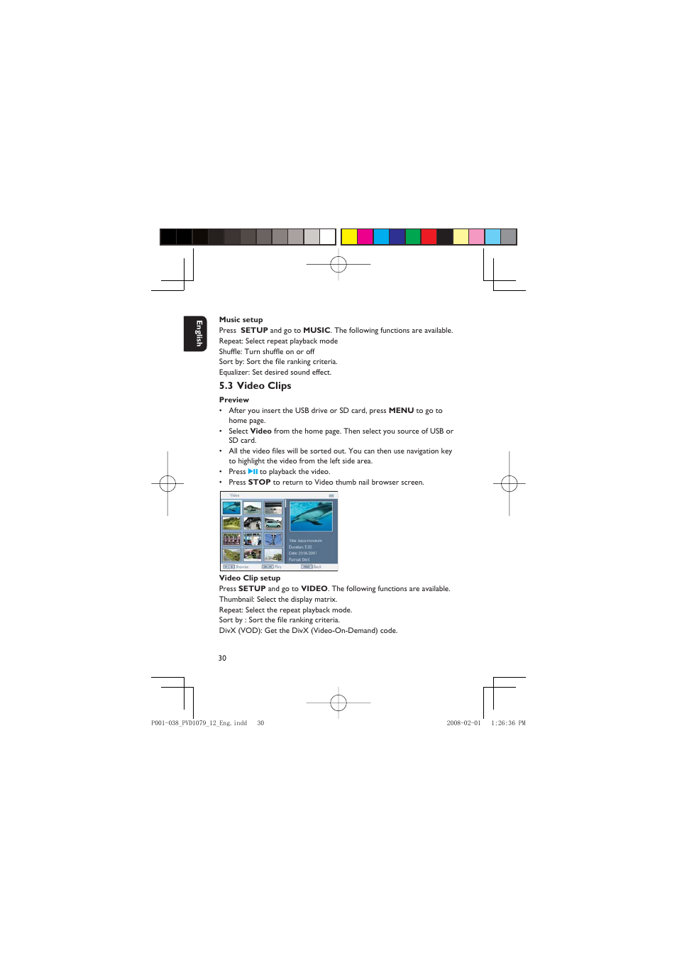 Philips PVD1079/12 User Manual | Page 30 / 39