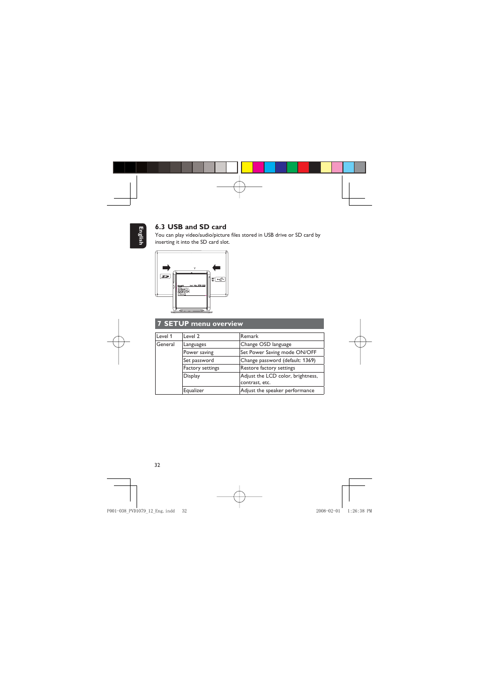 Philips PVD1079/12 User Manual | Page 32 / 39