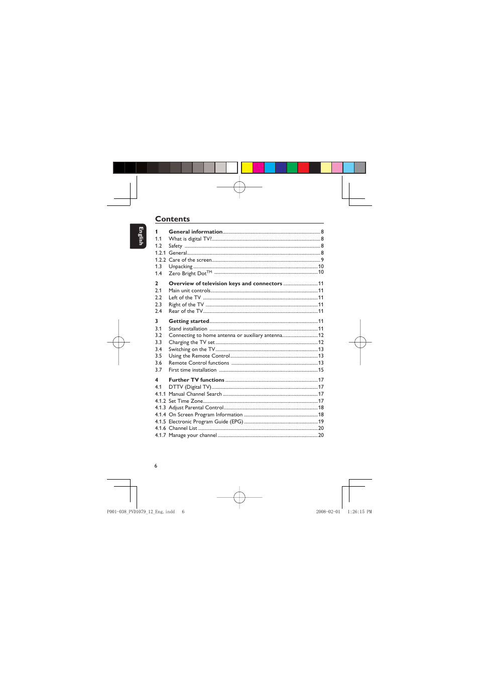 Philips PVD1079/12 User Manual | Page 6 / 39