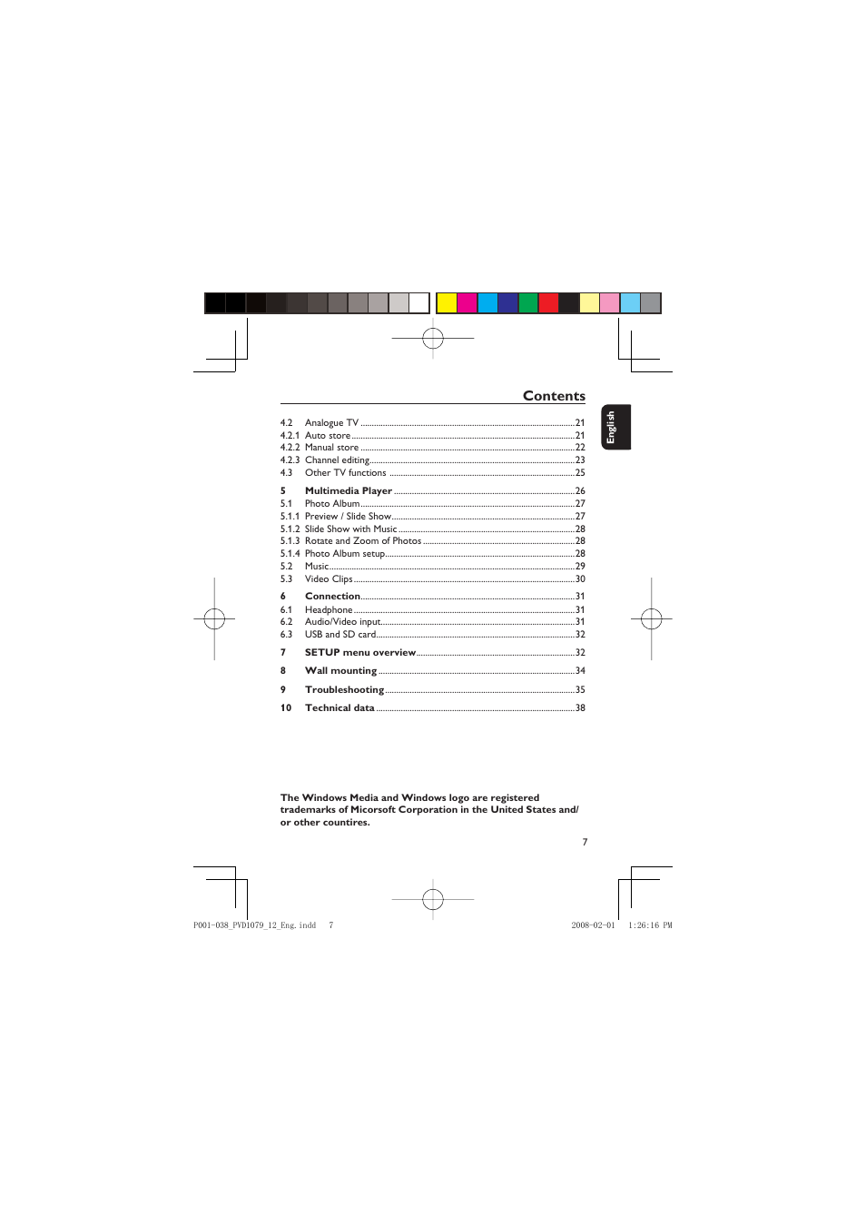 Philips PVD1079/12 User Manual | Page 7 / 39