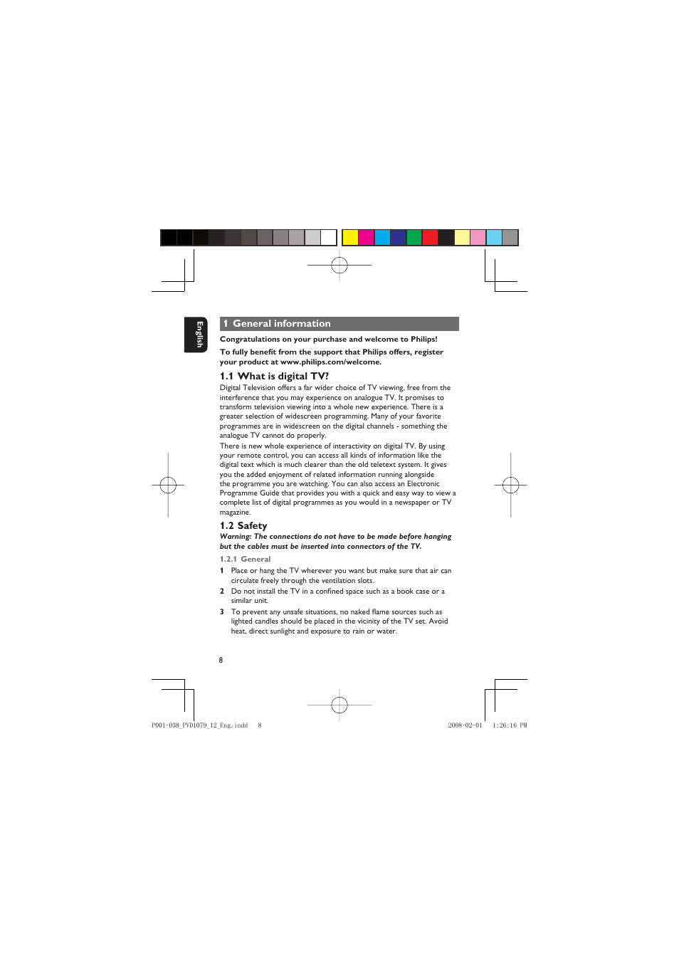 Philips PVD1079/12 User Manual | Page 8 / 39