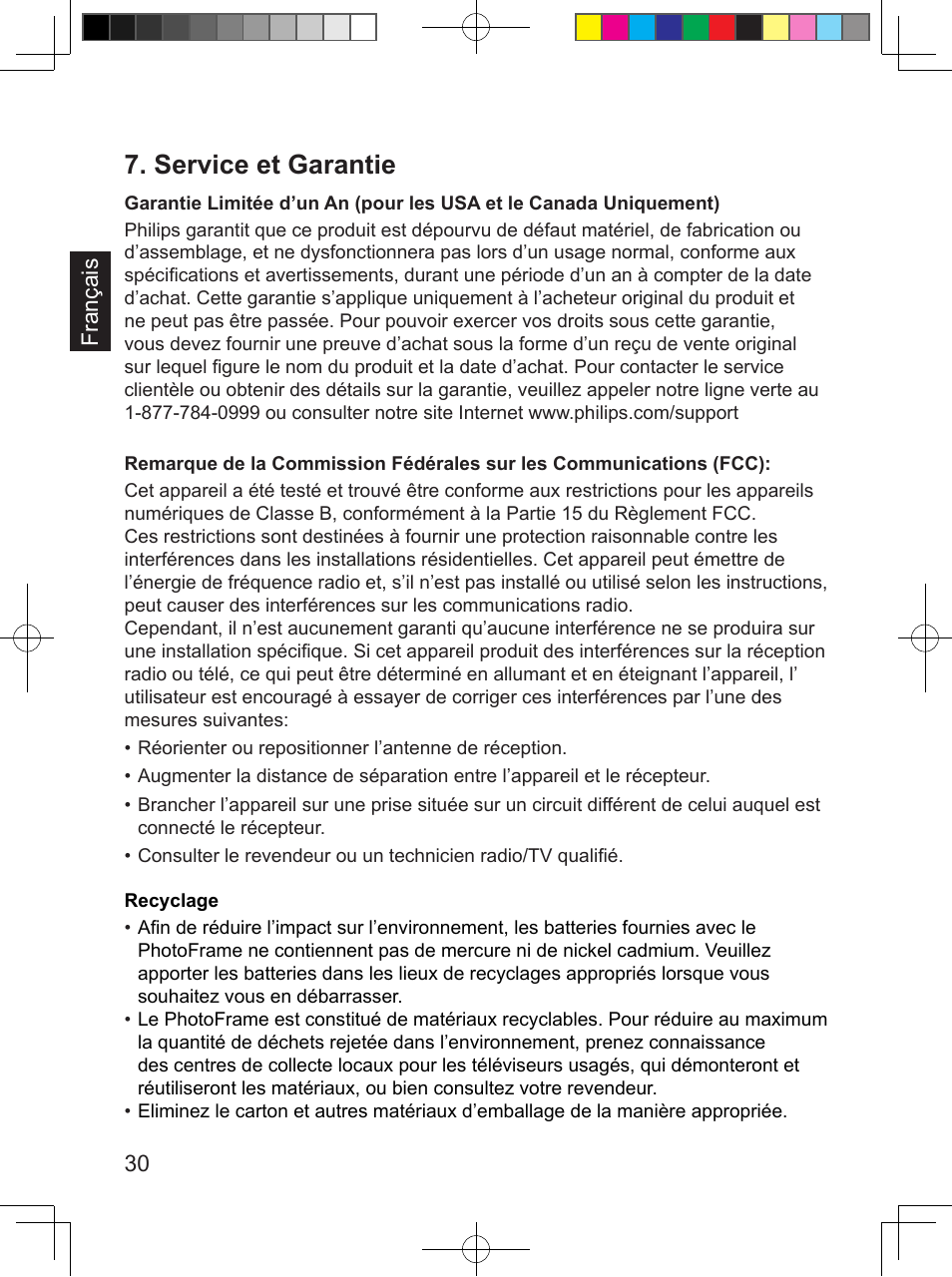 Service et garantie | Philips SPF 3408T/G7 User Manual | Page 68 / 100