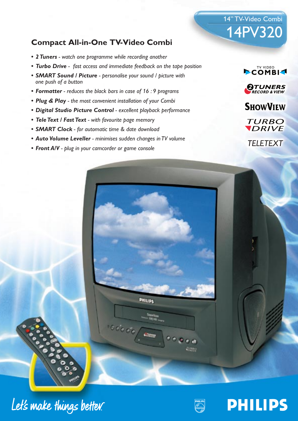 Philips 14PV320 User Manual | 2 pages