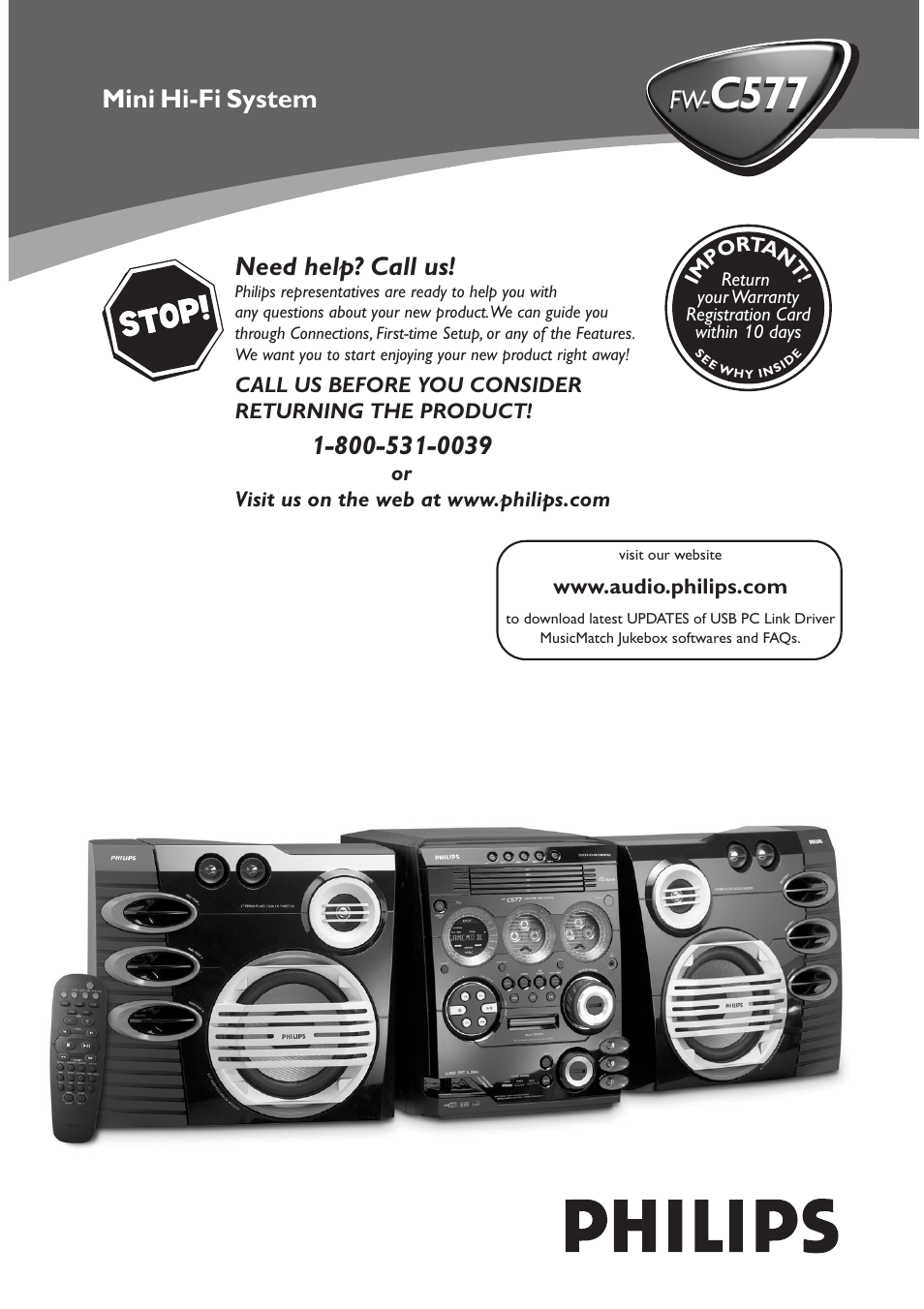 Philips FWC577 User Manual | 28 pages