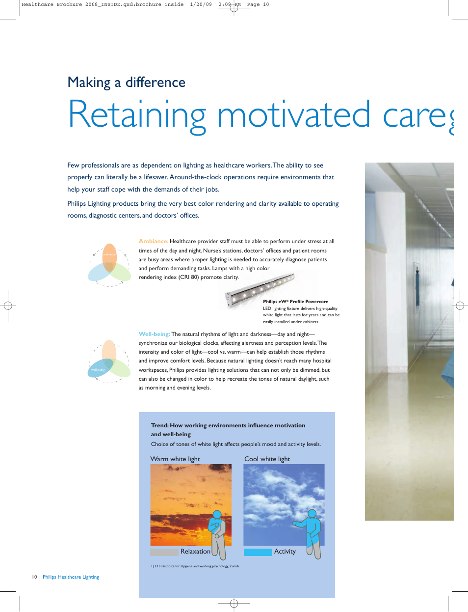Retaining motivated careg, Making a difference | Philips HalogenA PAR 38 User Manual | Page 10 / 20