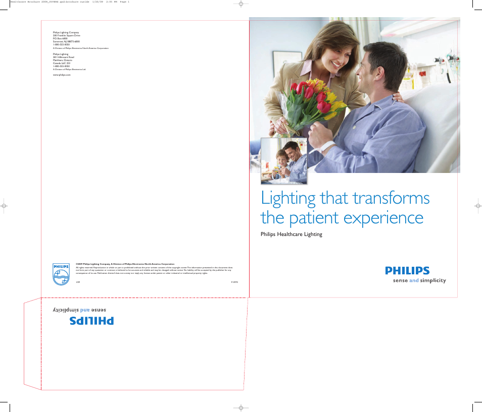 Lighting that transforms the patient experience, Philips healthcare lighting | Philips HalogenA PAR 38 User Manual | Page 20 / 20