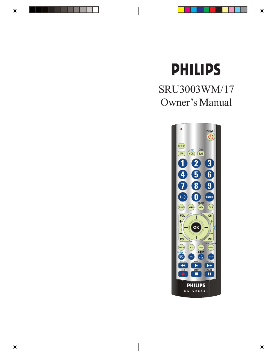 Philips SRU3003WM/17 User Manual | 17 pages