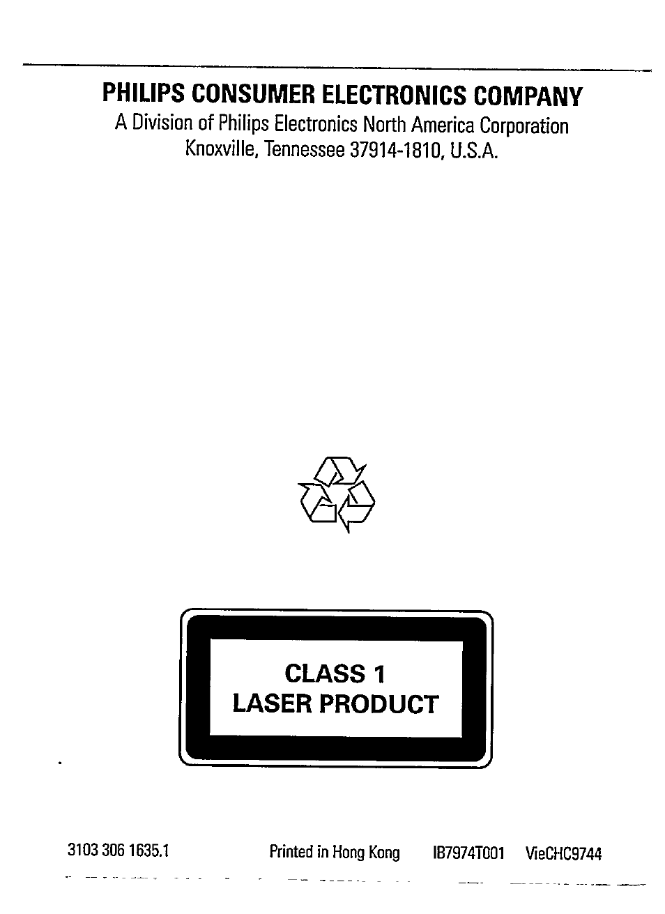 Philips consumer electronics company | Philips AZ 7583 User Manual | Page 22 / 22