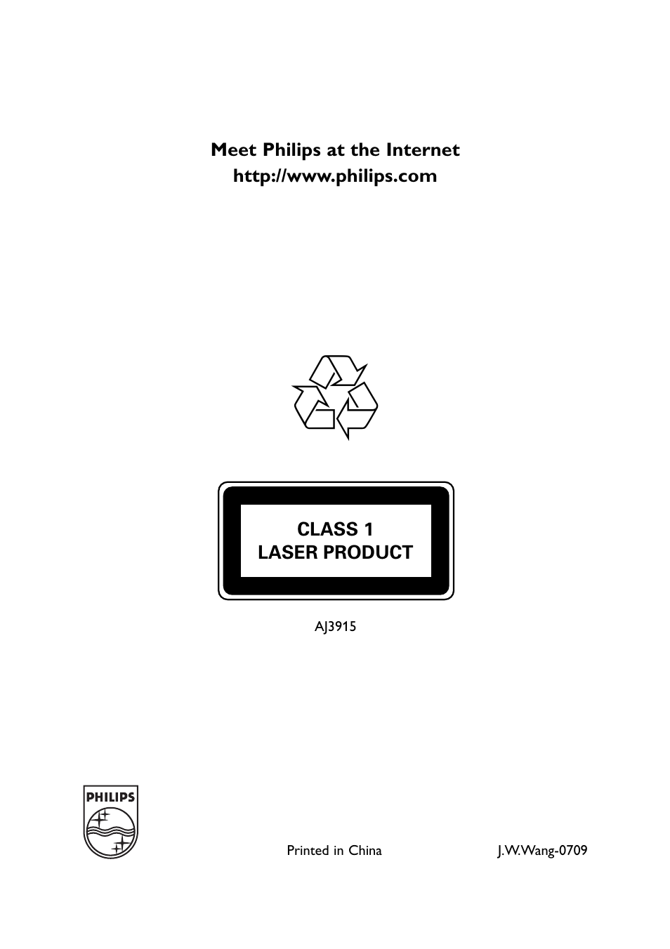 Philips AJ3915CD User Manual | Page 14 / 14