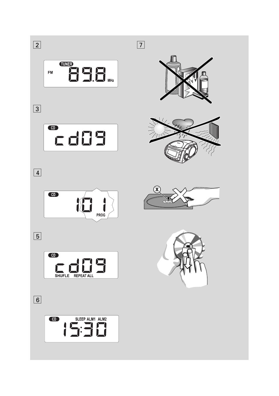 Philips AJ3915CD User Manual | Page 3 / 14