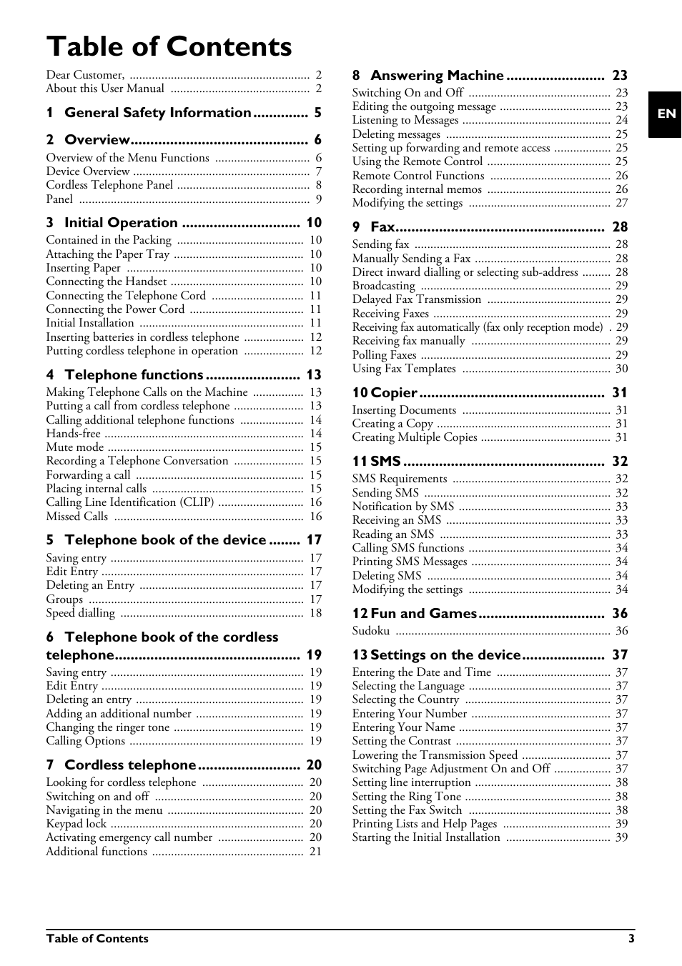 Philips MAGIC 5 ECO PPF 695 User Manual | Page 3 / 56