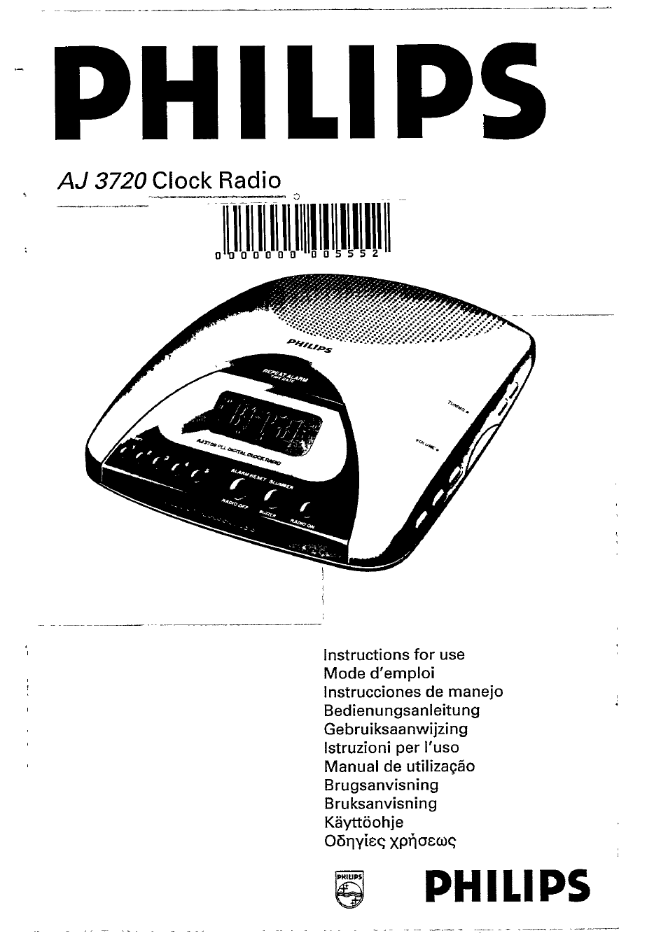 Philips AJ3720 User Manual | 15 pages
