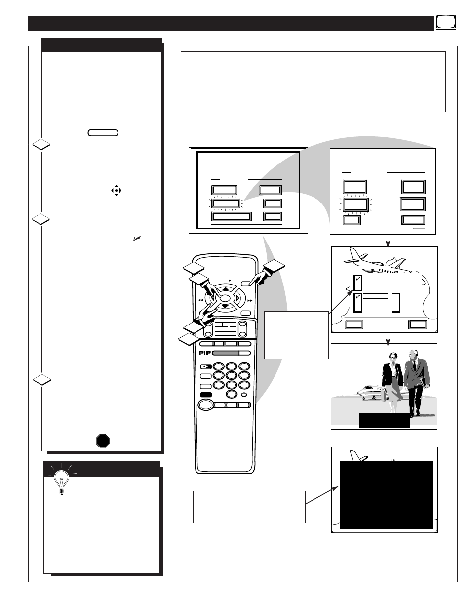 Eature, Ontrols, Continued | Stop, Closed caption, Mart | Philips MX6472C User Manual | Page 11 / 62