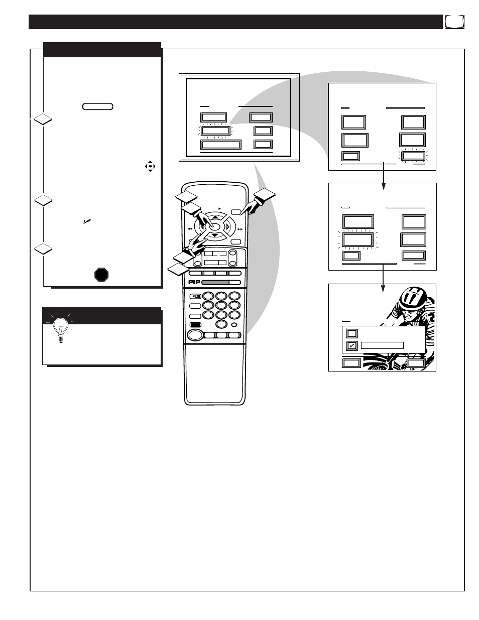 Eature, Ontrols, Continued | Mart | Philips MX6472C User Manual | Page 19 / 62