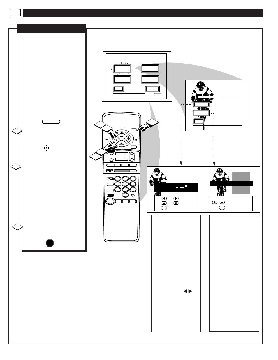 Eature, Ontrols, Continued | Stop | Philips MX6472C User Manual | Page 22 / 62