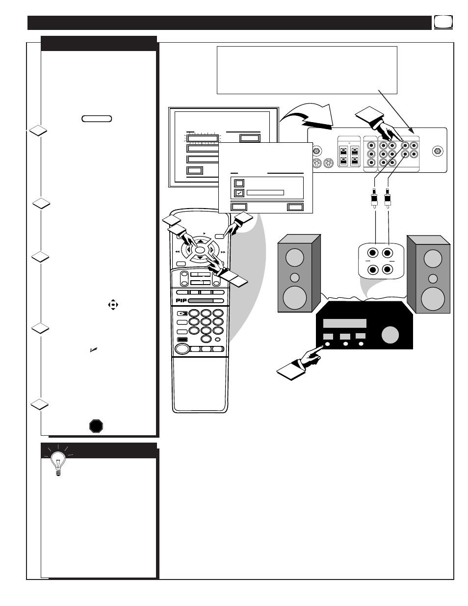 Ound, Ontrols, Continued | Tv speakers, Mart | Philips MX6472C User Manual | Page 27 / 62