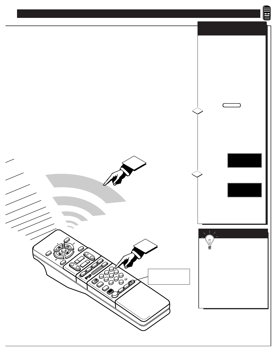 B e e p, Emote, Ocator | Continued, Stop a | Philips MX6472C User Manual | Page 35 / 62