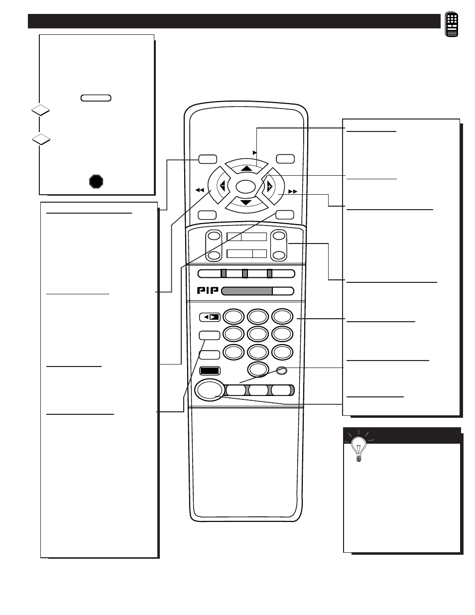 Vcr b, Sing the, Emote | Uttons | Philips MX6472C User Manual | Page 45 / 62