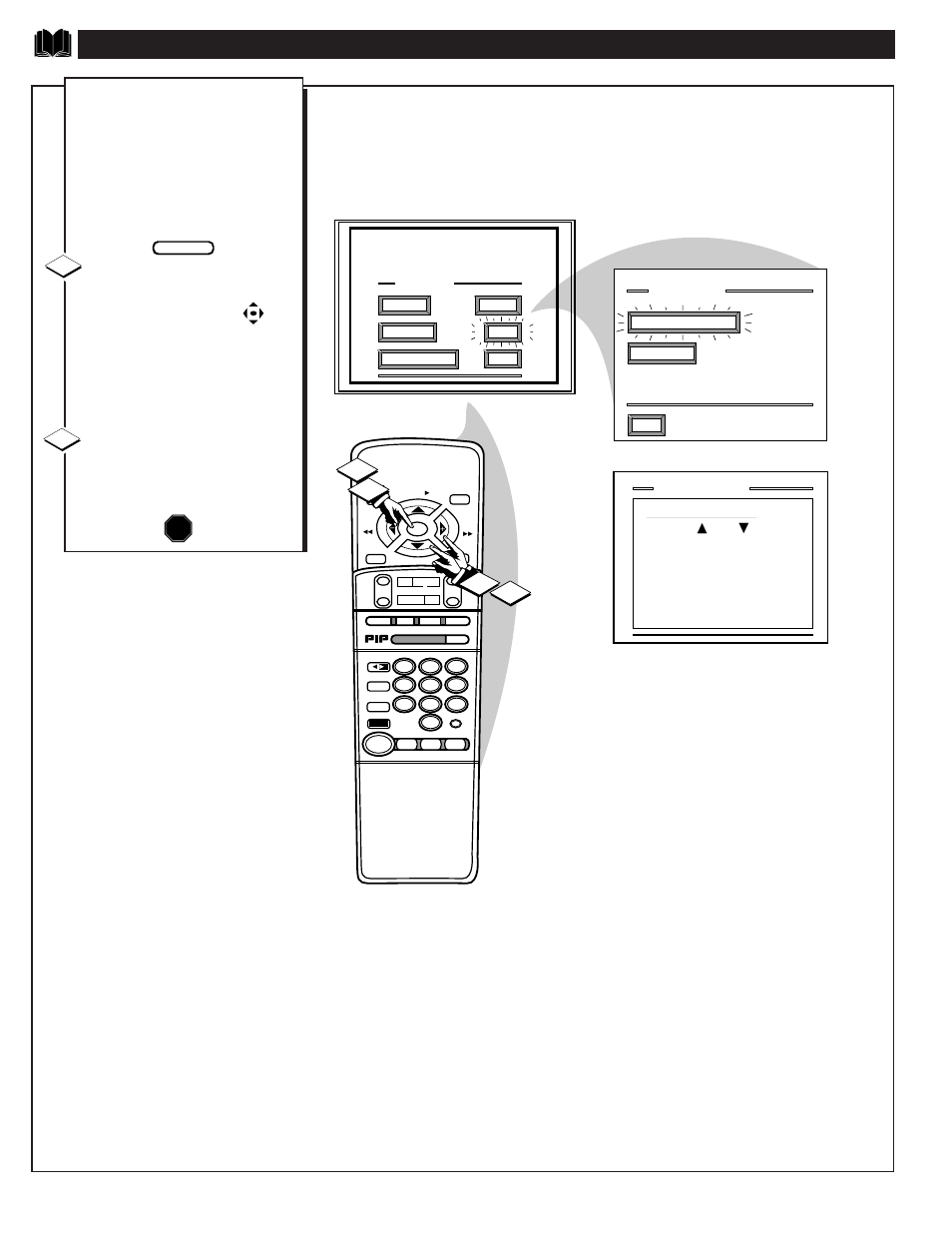 Tv h, Stop | Philips MX6472C User Manual | Page 52 / 62