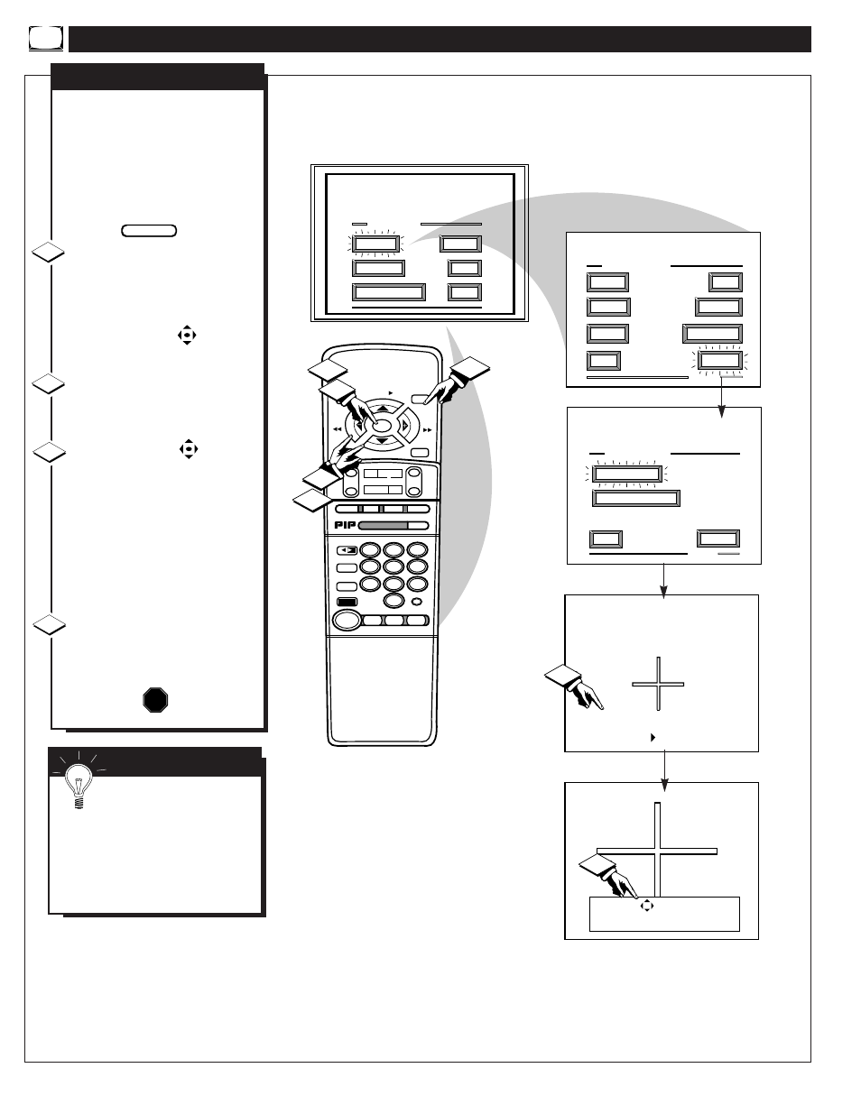 Icture, Ontrols, Continued | Red/blue convergence, Stop | Philips MX6472C User Manual | Page 8 / 62