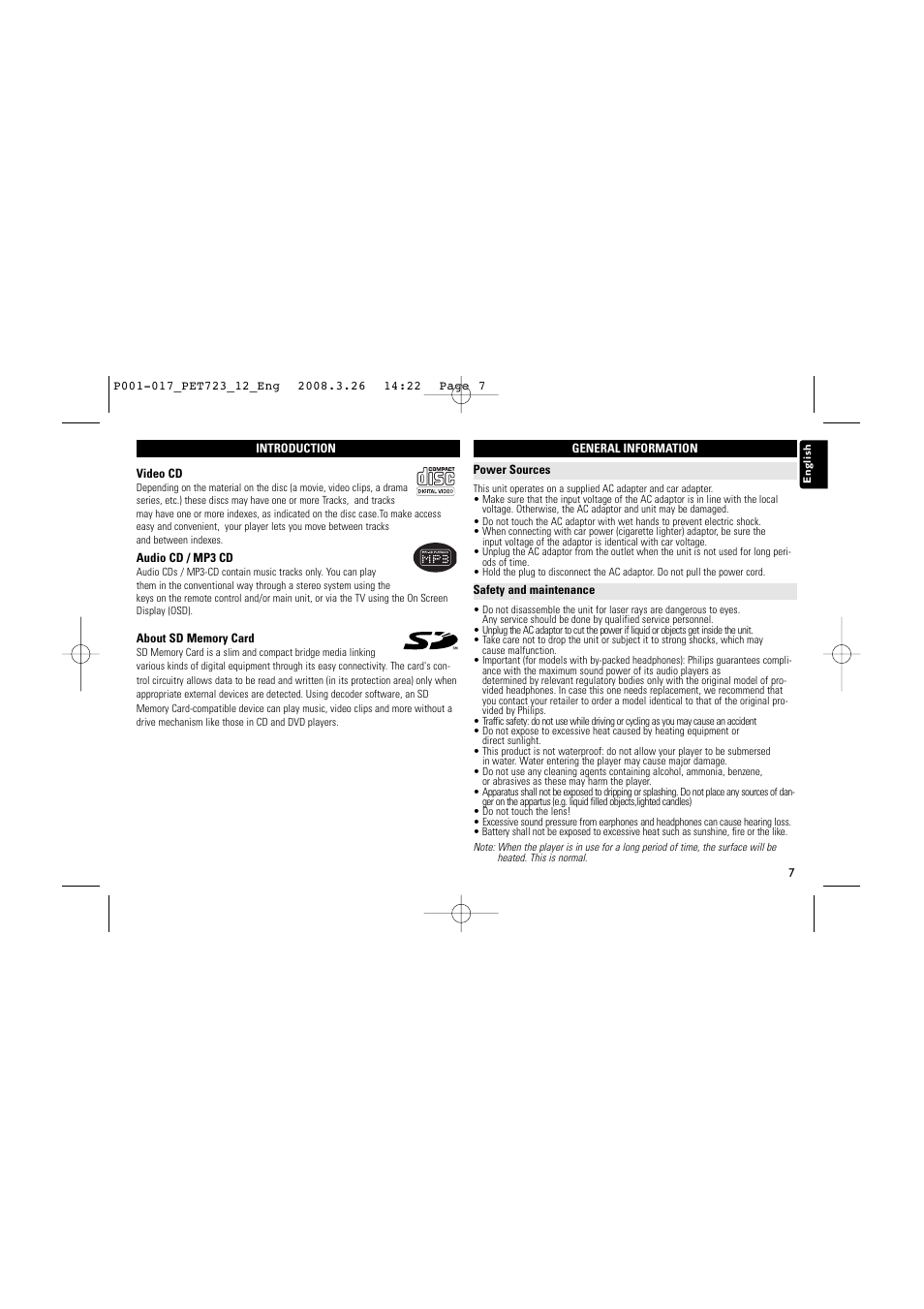 Philips PET723/12 User Manual | Page 7 / 18