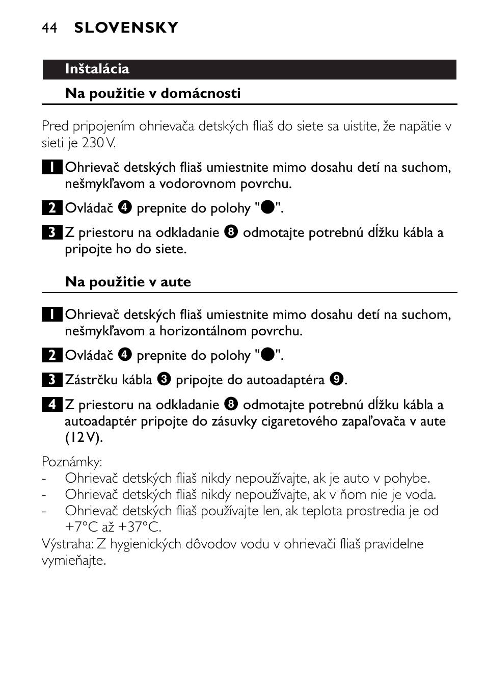 Philips SCF215 User Manual | Page 44 / 106