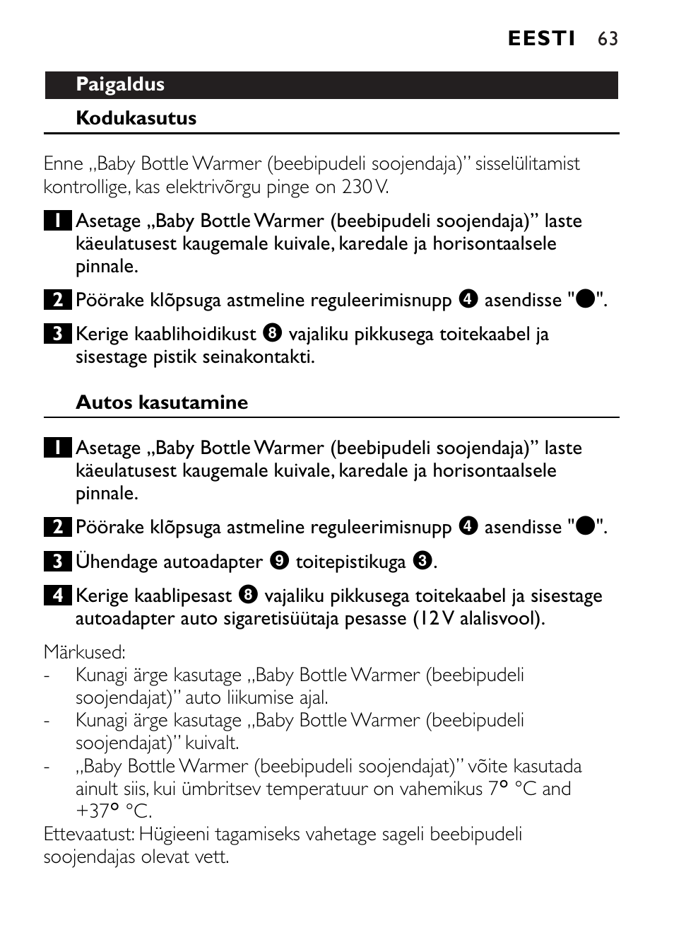 Philips SCF215 User Manual | Page 63 / 106