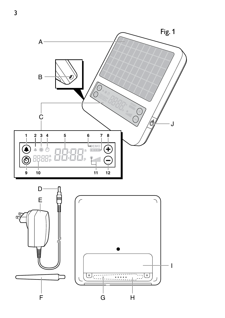 Fig. 1 | Philips HF3332 User Manual | Page 2 / 28