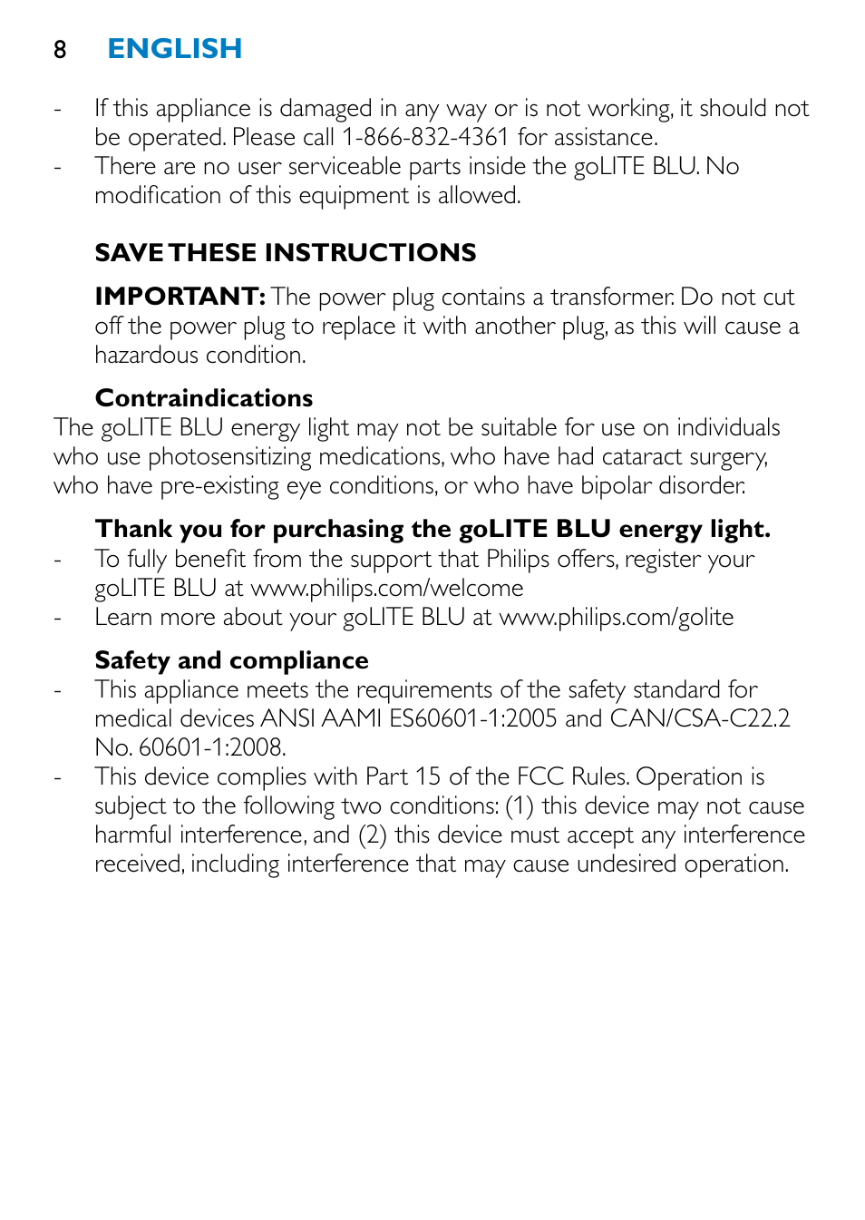 Philips HF3332 User Manual | Page 7 / 28