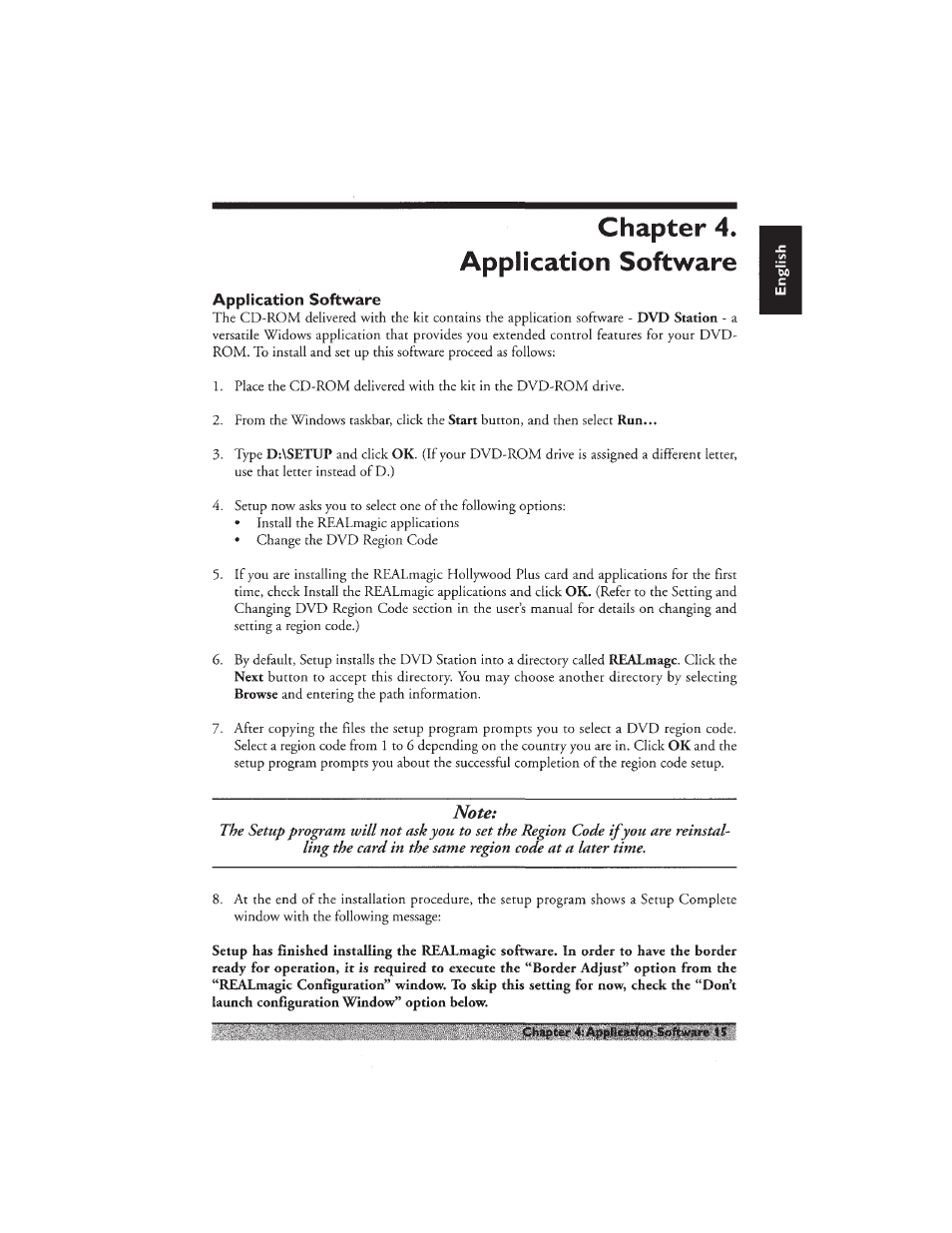 Chapter 4. application software, Application software | Philips PCA532K User Manual | Page 17 / 20