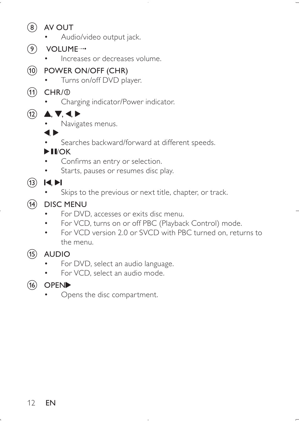 Philips PD709/12 User Manual | Page 12 / 20