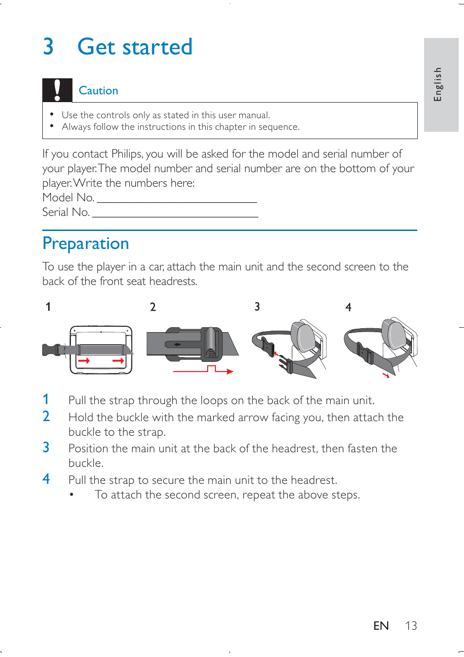 3 get started | Philips PD709/12 User Manual | Page 13 / 20