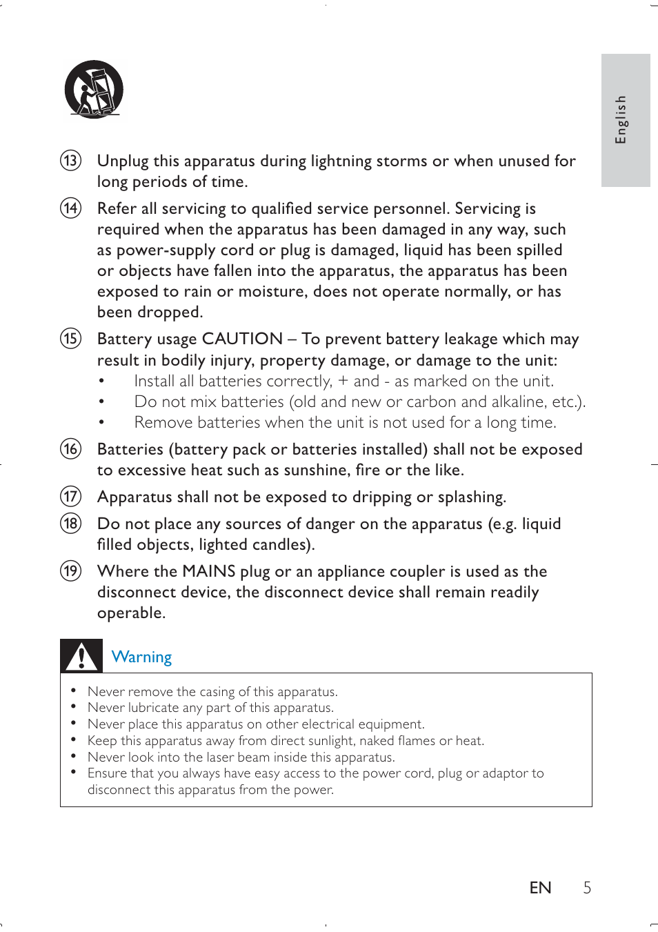 Philips PD709/12 User Manual | Page 5 / 20