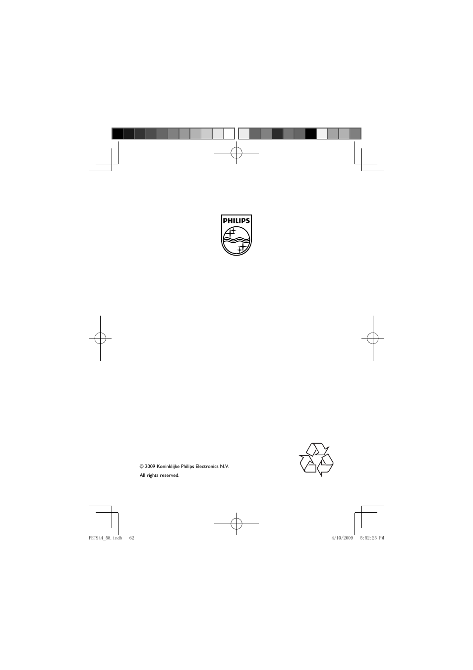 Philips PET944 User Manual | Page 20 / 20