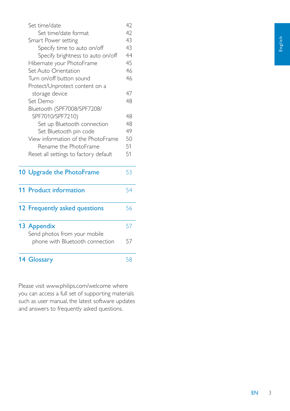 Philips SPF7010 User Manual | Page 3 / 60