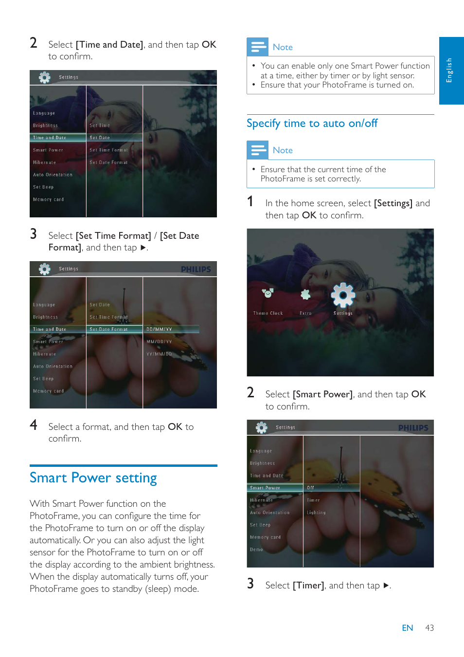 Smart power setting | Philips SPF7010 User Manual | Page 43 / 60