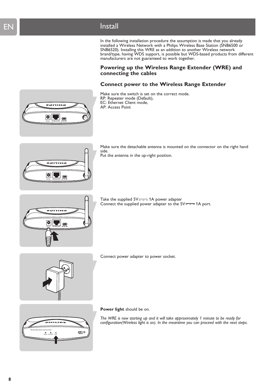 Install | Philips SNR6500 User Manual | Page 7 / 42