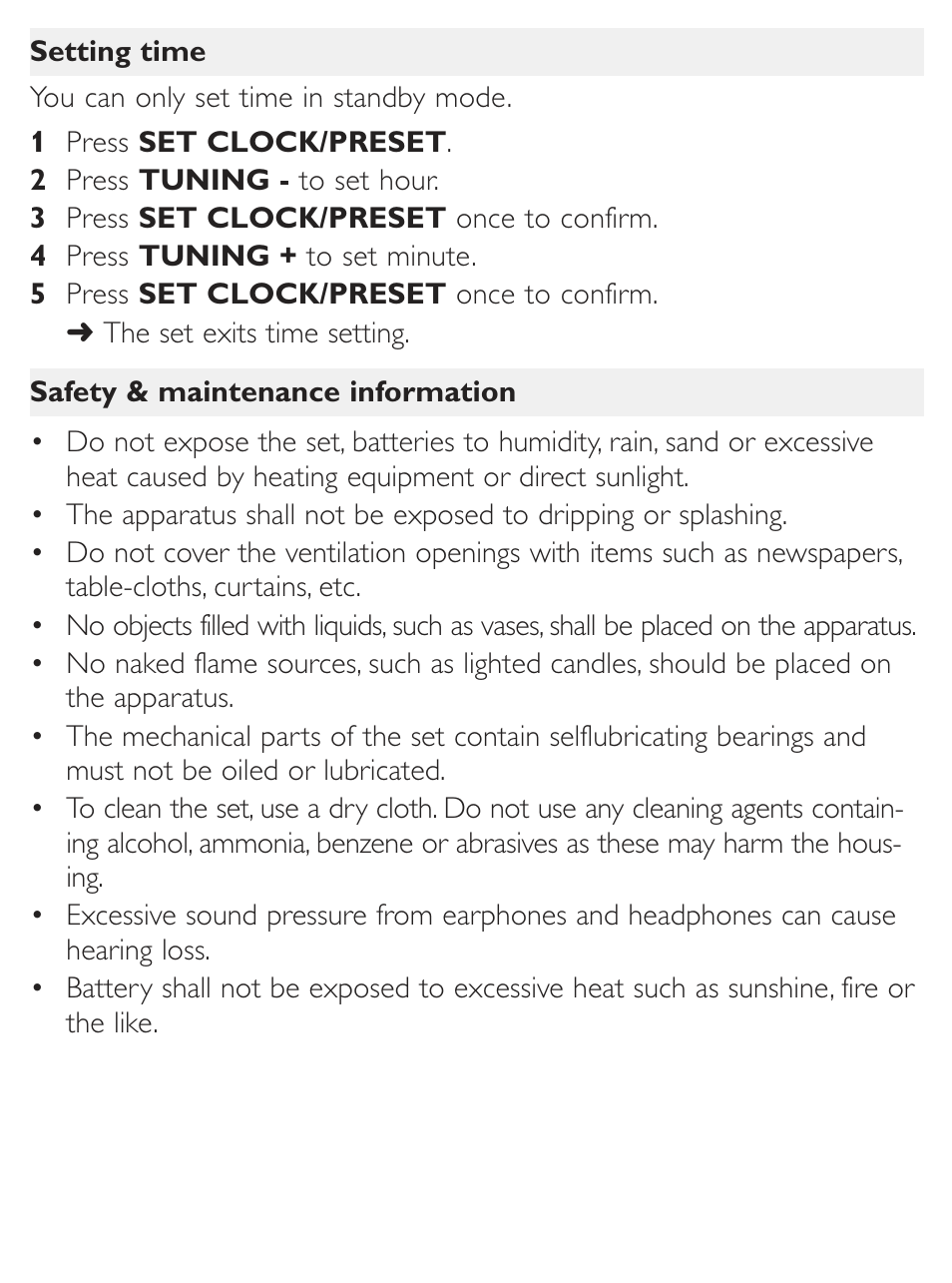 English | Philips AE6790 User Manual | Page 4 / 10