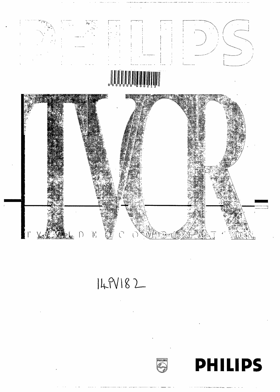 Philips 14PV182/39 User Manual | 16 pages