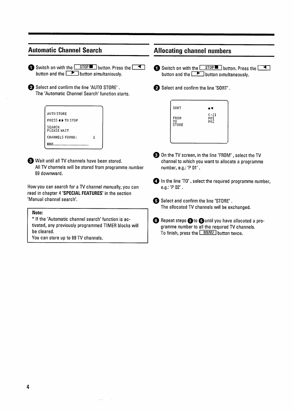 Philips 14PV182/39 User Manual | Page 8 / 16