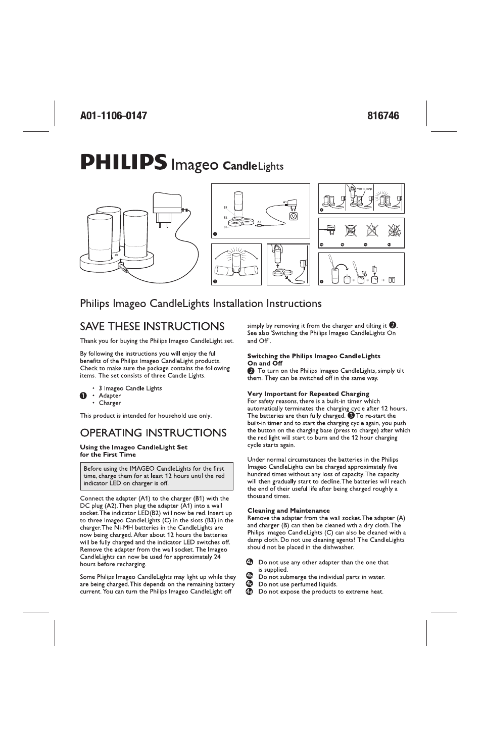 Philips A01-1106-0147 User Manual | 2 pages