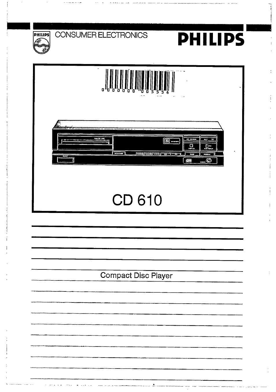 Philips CD 610 User Manual | 14 pages