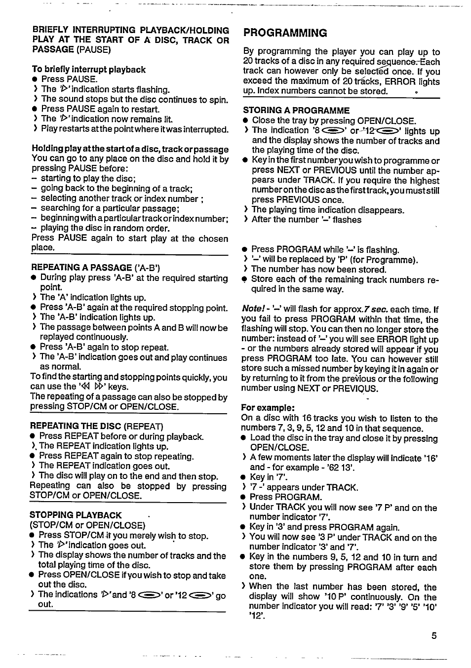 Philips CD 610 User Manual | Page 7 / 14