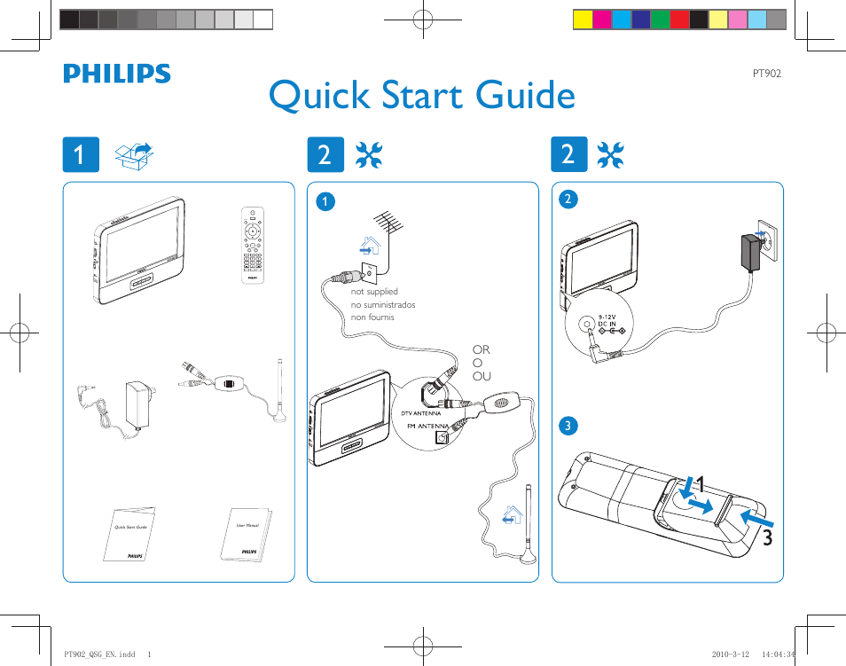 Philips PT902 User Manual | 2 pages