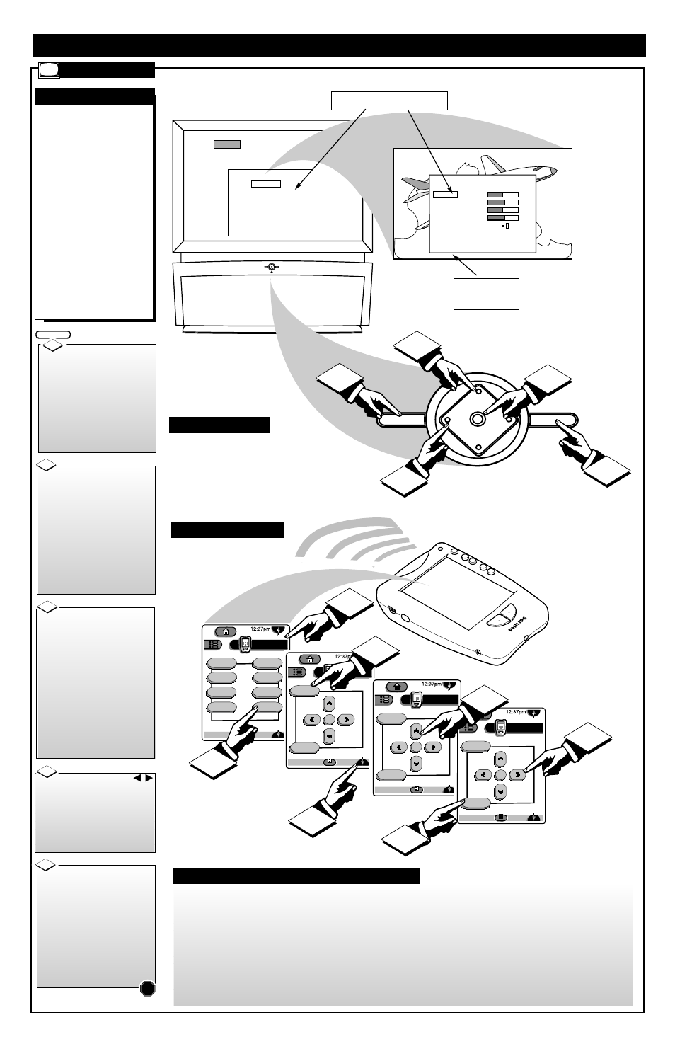 Atsc) m, Igital, Ontrol | Perations, Dptv o, Atsc m | Philips Projection Television User Manual | Page 4 / 9