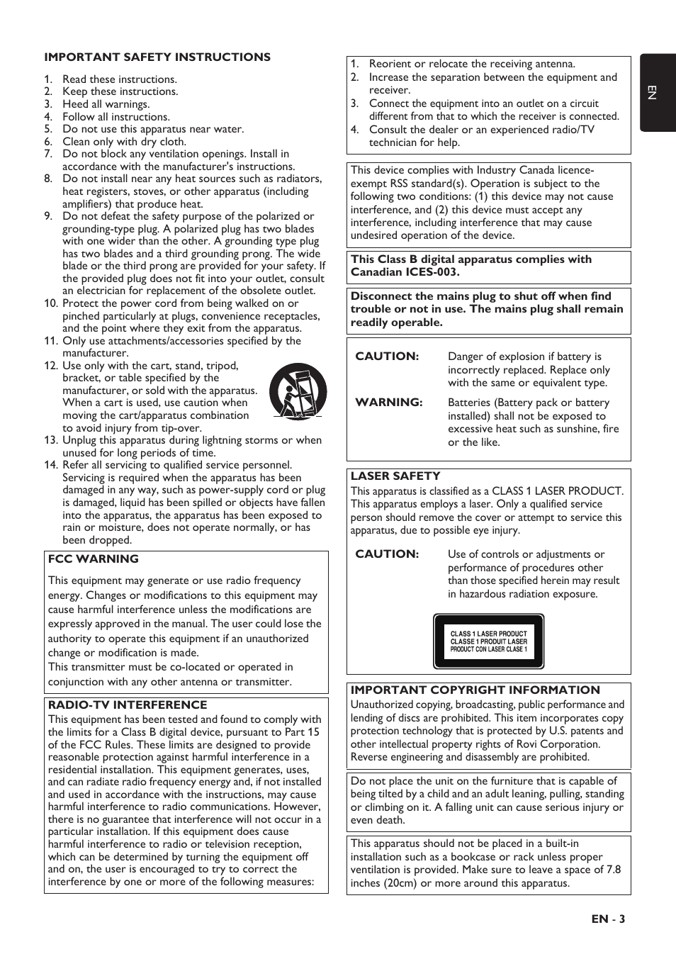 Philips HTS5506/F8 User Manual | Page 3 / 68