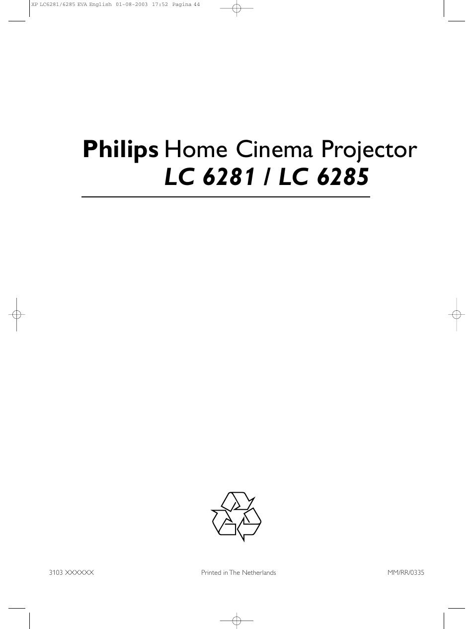 Philips LC 6285 User Manual | Page 44 / 44