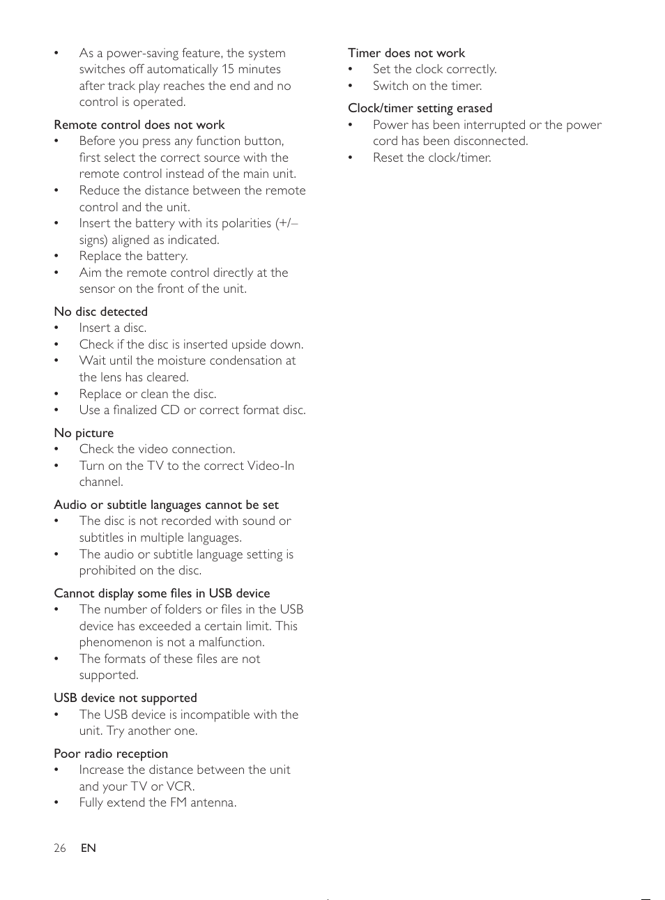 Philips MCD107/98 User Manual | Page 25 / 28